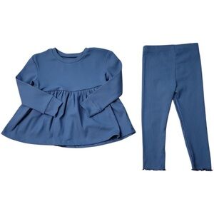 Member's Mark Girls 2-Piece Shirt Pants Playwear Set 2-T Blue NWT